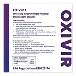 Oxivir Tb One-Step Disinfectant Cleaner, 32 Oz Bottle, 12/carton