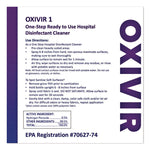 Oxivir TB Disinfectant Wipes, 7 x 6, White, 160/Canister, 12 Canisters/Carton