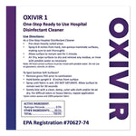 Oxivir TB Disinfectant Wipes, 11 x 12, White, 160/Bucket, 4 Buckets/Carton