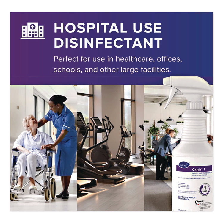 Oxivir 1 Wipes, 1-Ply, 6 x 7, 160/Canister, 12 Canisters/Carton