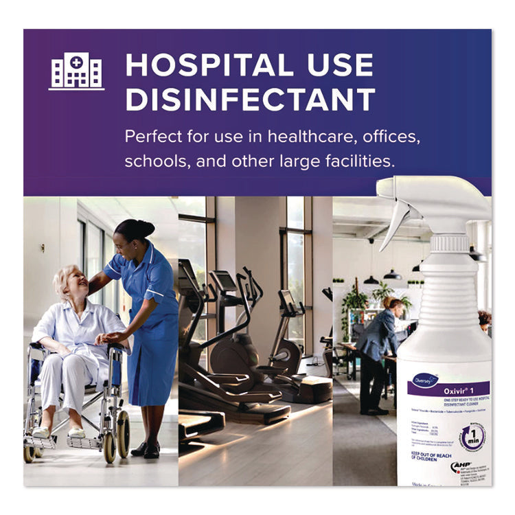 Oxivir 1 Wipes, 1-Ply, 11 x 12, Cherry Almond Scent, 160/Refill Pack, 4 Packs/Carton