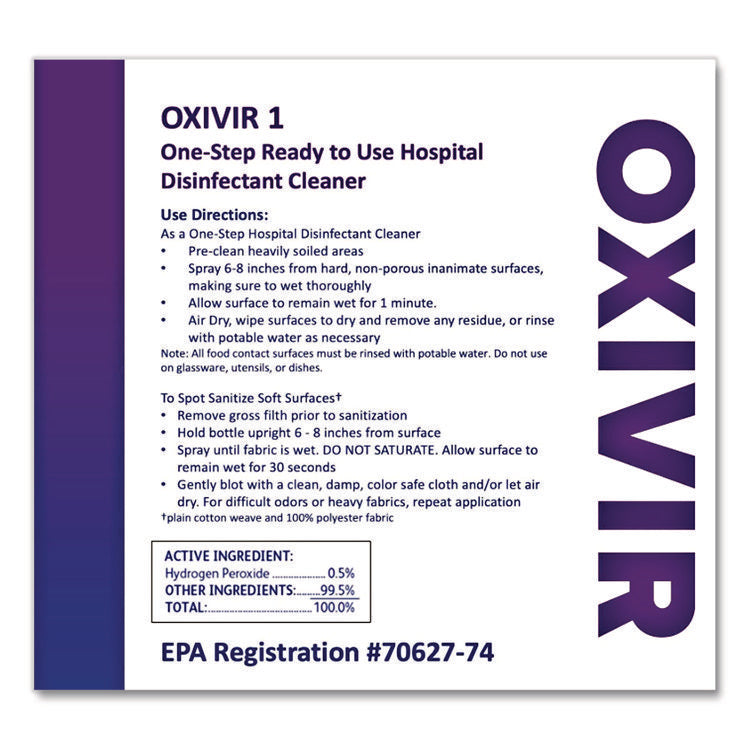 Oxivir Tb Ready To Use, Cherry Almond Scent, 5 Gal Pail