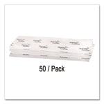 EasyMop Microfiber Dust Mop Pads, 16 x 5.3, White, 50/Pack