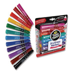 Take Note Dry-Erase Markers, Broad, Chisel Tip, Assorted, 12/Pack