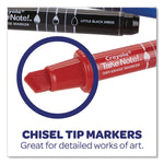 Take Note Dry-Erase Markers, Broad, Chisel Tip, Assorted, 12/Pack