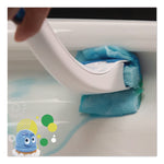 Fresh Brush Toilet Cleaning System Starter Kit, 19" Wand, 4 Pads, Stand