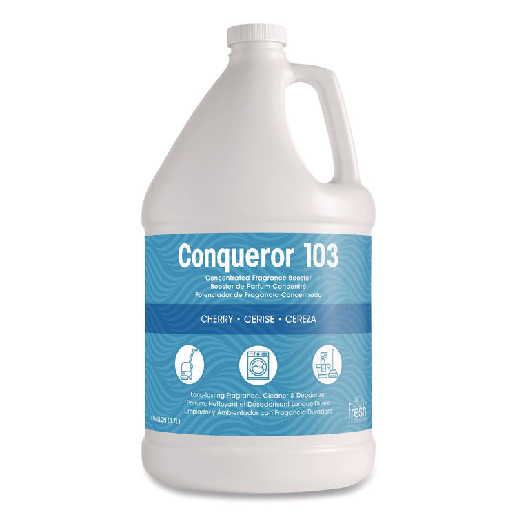 Conqueror 103 Odor Counteractant Concentrate, Cherry, 1 Gal Bottle, 4/carton