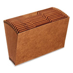 Heavy-Duty Expanding File, 12 Sections, 1/3-Cut Tabs, Legal Size, Redrope