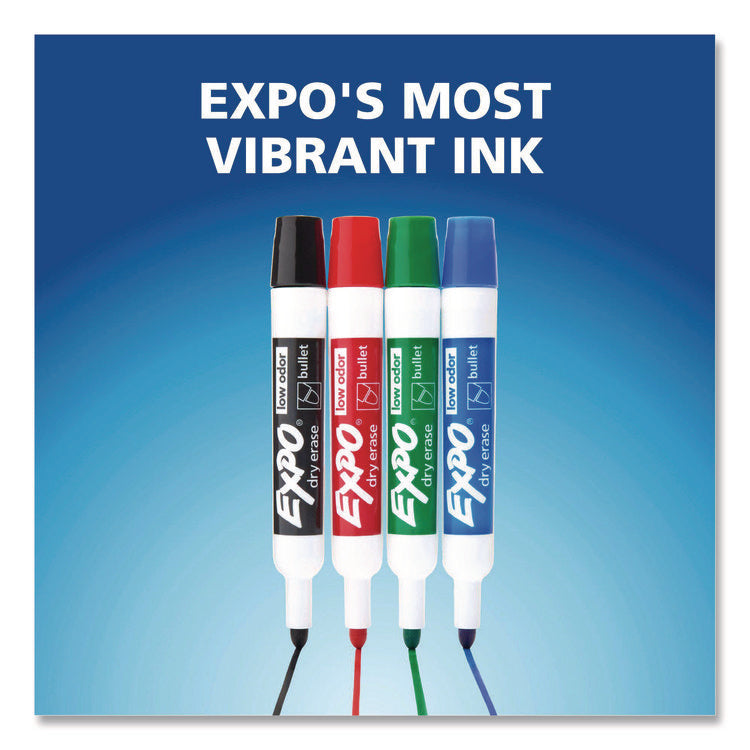 Low-Odor Dry-Erase Marker, Medium Bullet Tip, Blue, Dozen