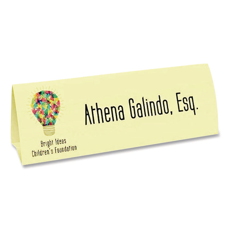 Exact Vellum Bristol Cover Stock, 67 lb Bristol Weight, 8.5 x 11, Yellow, 100/Pack