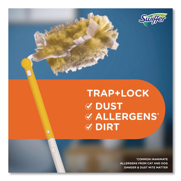 Heavy Duty Dusters With Extendable Handle, 14" To 3 Ft Handle, 1 Handle And 3 Dusters/kit