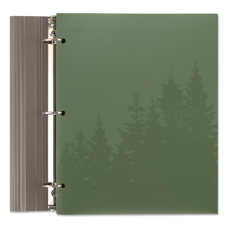 Recycled Plastic Two-Pocket Folder, 11" x 8.5", Randomly Assorted