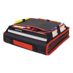 Zipper Binder and Expansion Panel, 3 Rings, 2" Capacity, 11 x 8.5, Assorted