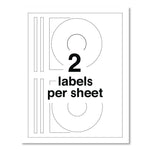 Laser Cd Labels, Matte White, 50/pack