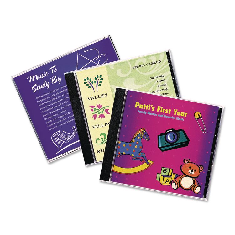 Inkjet Cd/dvd Jewel Case Inserts, Matte White, 20/pack