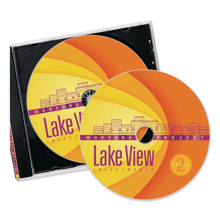Full Face CD Labels, Matte White, 40/Pack