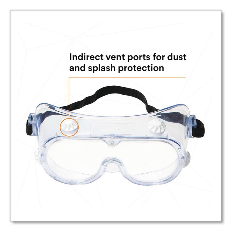 Safety Splash Goggle 334, Clear Lens