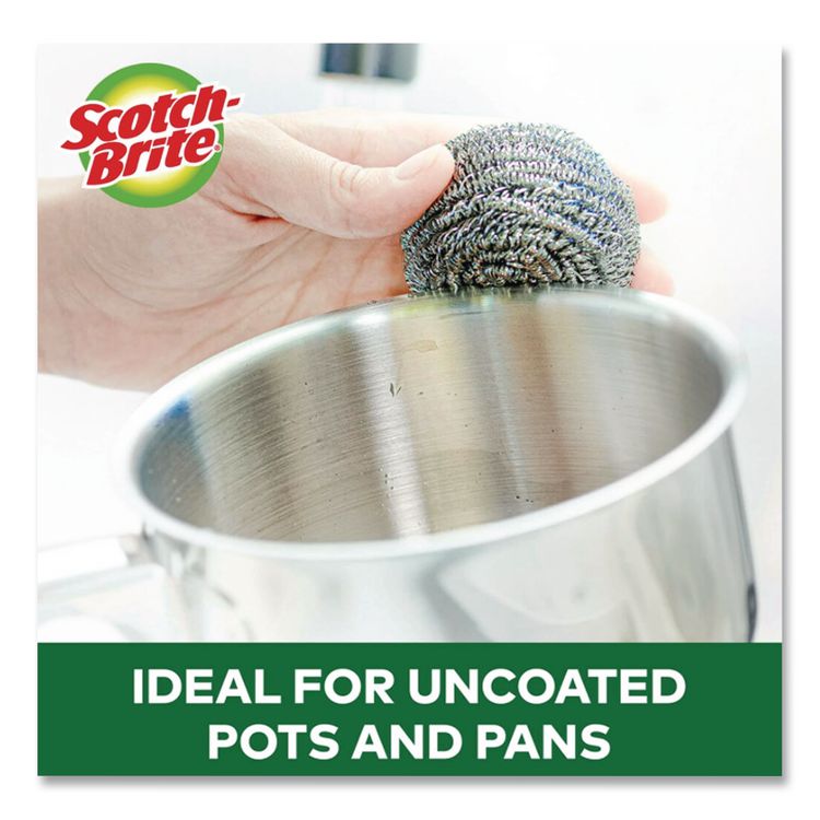 Stainless Steel Scrubber, Silver