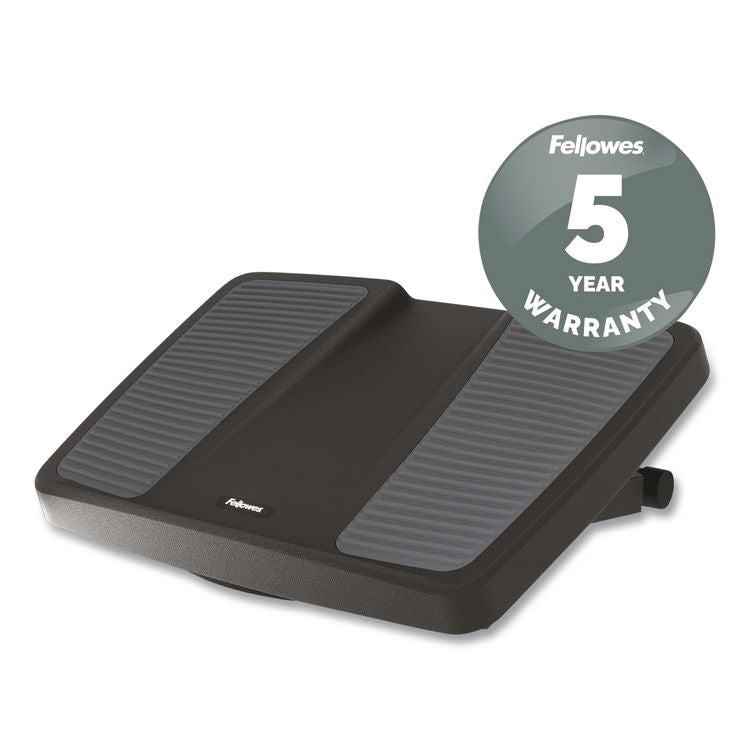 Ultimate Foot Support, HPS, 17.75w x 13.25d x 4 to 6.5h, Black/Gray