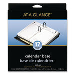 Desk Calendar Base for Loose-Leaf Refill, 3.5 x 6, Black