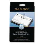 Desk Calendar Base for Loose-Leaf Refill, 3 x 3.75, Black