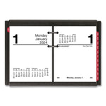 Desk Calendar Base for Loose-Leaf Refill, 3 x 3.75, Black