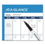 90/120-Day Undated Horizontal Erasable Wall Planner, 36 X 24, White/blue Sheets, Undated