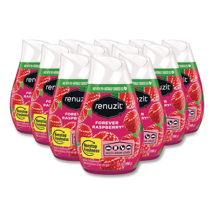 Adjustables Air Freshener, Forever Raspberry, 7 Oz Solid, 12/carton