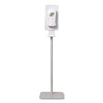Fit Touch Free Dispenser Floor Stand, 15.7 X 15.7 X 58.3, White