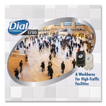 Antibacterial Gel Hand Sanitizer Refill For Dial 1700 Dispenser, 1.2 L Refill, Fragrance-Free, 3/carton