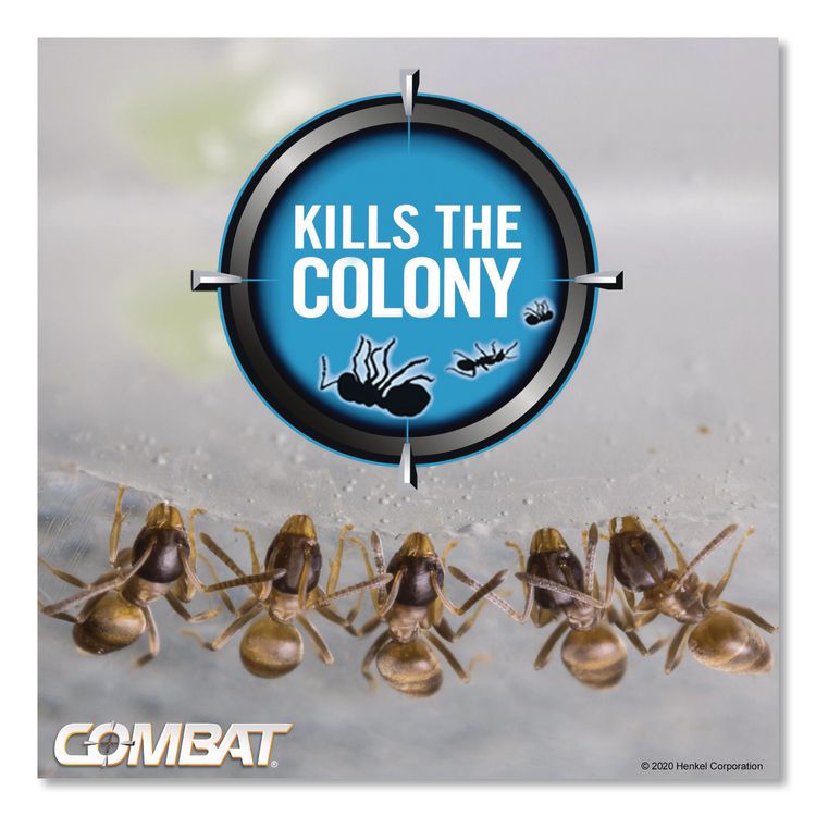 Combat Ant Killing System, Child-Resistant, Kills Queen And Colony, 6/box, 12 Boxes/carton