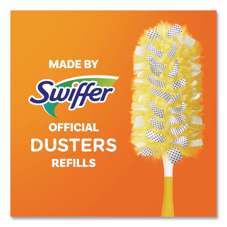 Heavy Duty Dusters Starter Kit, Handle Extends To 3 Ft, 1 Handle With 12 Duster Refills