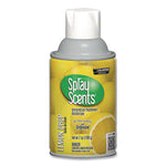 Champion Sprayon SPRAYScents Metered Air Freshener Refill, Lemon, 7 oz Aerosol, Spray 12/Carton