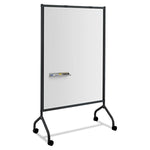 Impromptu Whiteboard Collaboration Screen, 36" x 60", White Surface, Black Metal/Plastic Frame