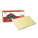 Dusting Cloths, Quarterfold, 24 x 24, Unscented, Yellow, 50/Pack, 4 Packs/Carton