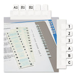 Legal Index Tabs, Preprinted Alpha: A to Z, 1/12-Cut, White, 0.44" Wide, 104/Pack