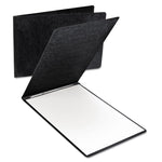 Extra Large Pressboard Report Cover W/ Reinforced Side Hinge, Two-Prong Fastener, 3" Capacity, 11 X 17, Black/black