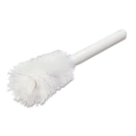 Sparta Handle Bottle Brush for Pint Bottles, White Polyester Bristles, 4.5" Brush, 7.5" White Plastic Handle 12/Carton