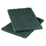Heavy-Duty Scouring Pad 86, 6 X 9, Green, Dozen