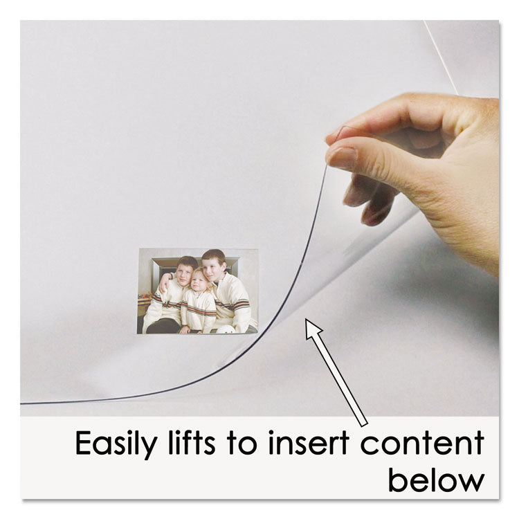 Second Sight Clear Plastic Desk Protector, with Hinged Protector, 21 x 17, Clear