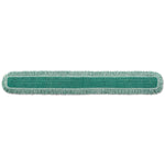 Hygen Dust Mop Heads With Fringe, Green, 60 In., Microfiber, Cut-End