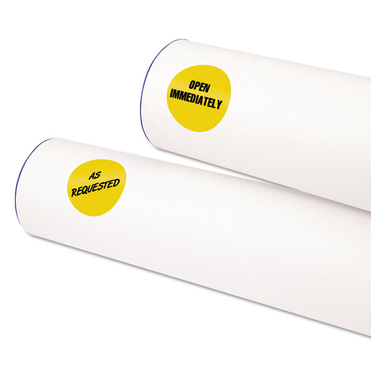 Printable Self-Adhesive Removable Color-Coding Labels, 1.25" dia, Neon Orange, 8/Sheet, 50 Sheets/Pack, (5476)