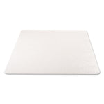 Economat Occasional Use Chair Mat, Low Pile Carpet, Flat, 46 X 60, Rectangle, Clear
