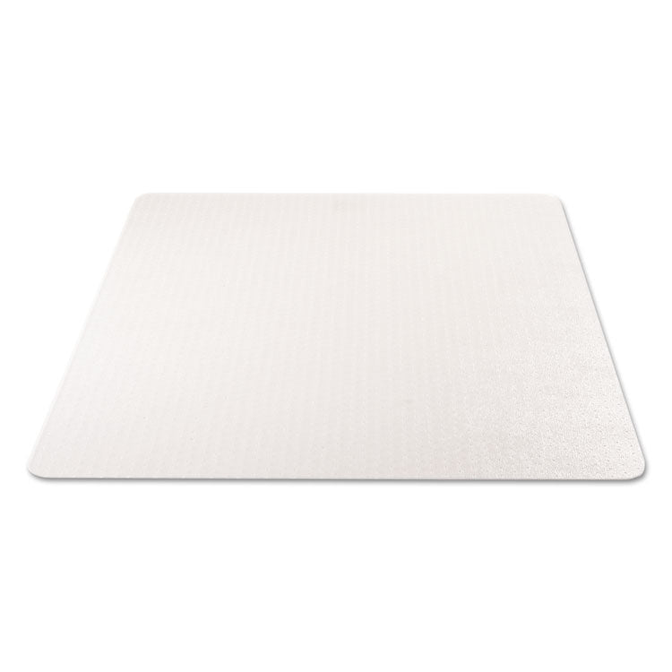 Economat Occasional Use Chair Mat, Low Pile Carpet, Flat, 46 X 60, Rectangle, Clear