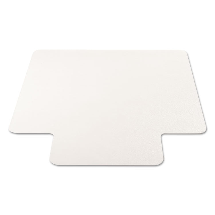 EconoMat All Day Use Chair Mat for Hard Floors, Flat Packed, 36 x 48, Lipped, Clear