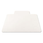 EconoMat All Day Use Chair Mat for Hard Floors, Flat Packed, 45 x 53, Wide Lipped, Clear