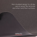 EconoMat All Day Use Chair Mat for Hard Floors, Flat Packed, 45 x 53, Black