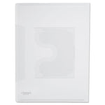 Transparent Deluxe Locking Project Files With Cd-Rom Holder, Letter Size, Clear, 25/pack