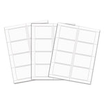 Laser Printer Name Badges, 3 3/8 X 2 1/3, White, 200/box
