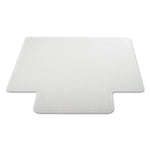 Moderate Use Studded Chair Mat For Low Pile Carpet, 36 X 48, Lipped, Clear